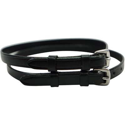 STRAP D'EPERON EN CUIR NOIR 19"