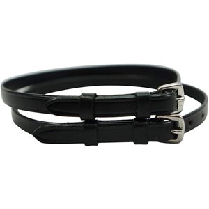 STRAP D'EPERON EN CUIR NOIR 19"