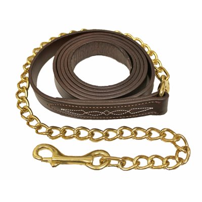 LEAD WALSH LEATHER + 24'' SB CHAIN 58224 HAVANA