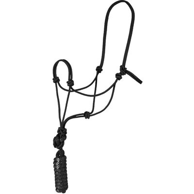 HALTER - ROPE AND LEAD BLACK