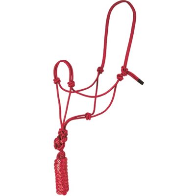 HALTER - ROPE AND LEAD RED