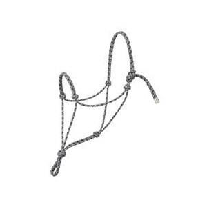 ROPE HALTER SMALL GREY / WHITE / NAVY WEAVER