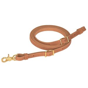 EXTRA HEAVY HARNESS LEATHER FLAT ROPER REIN