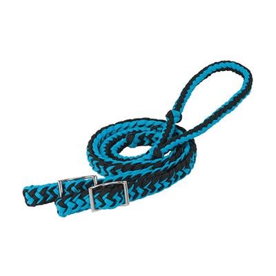 REINES DE BARIL TRESSÉES TURQUOISE ET NOIRE WEAVER