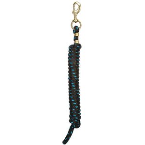 POLY LEAD ROPES BLACK / TURQUOISE