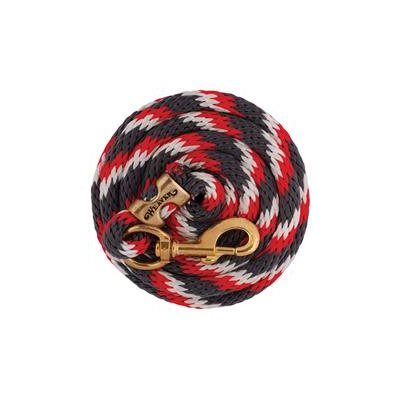 POLY LEAD ROPE GREY / RED / WHITE