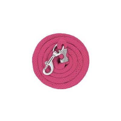 LAISSE EN POLYPROPYLENE ROSE AVEC SNAP SILVER 10''