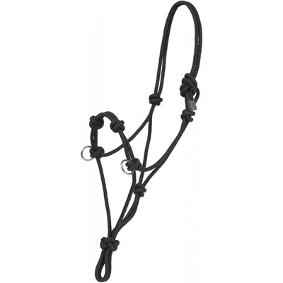 SIDE PULL ROPE BLACK SZ.HORSE