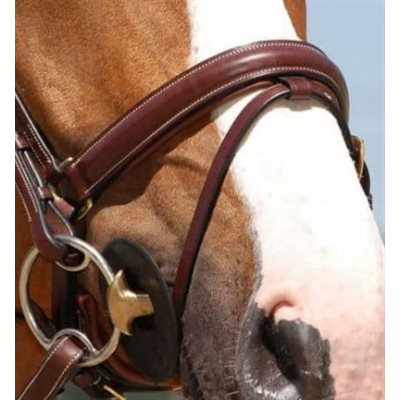 DY'ON BROWN LARGE NOSEBAND WITH FLASH AND BROWBAND SIZE : FULL