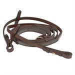 HORZE SION BRIDLE FANCY STITCH FLASH WITH REINS BROWN FULL