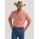 CHEMISE WRANGLER HOMME GEORGES STRAIT SIENNA ORANGE SMALL