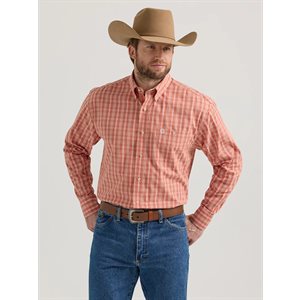 CHEMISE WRANGLER HOMME GEORGES STRAIT SIENNA ORANGE 