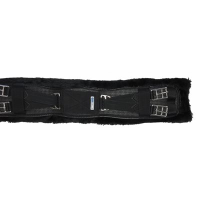 OVATION COOLMAX DRESSAGE GIRTH SHEEPSKIN BLACK 30''