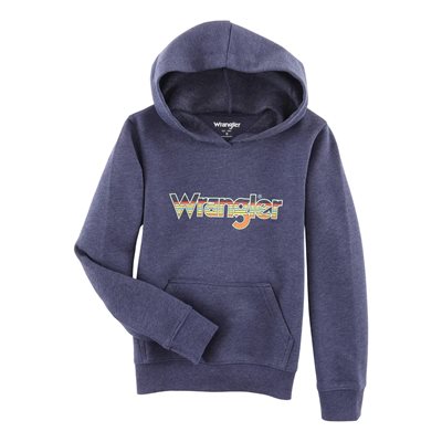 WRANGLER CHILD HOODIE STRIPED KABEL BLUE SZ.S