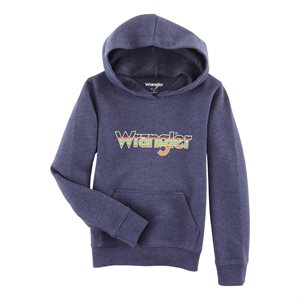 WRANGLER CHILD HOODIE STRIPED KABEL BLUE