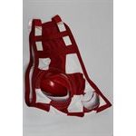 CAPINE CARREAUX BLANC / ROUGE CUPS ROUGE VELCRO FINISH LINE