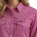 CHEMISE WRANGLER FEMME DIAMOND FRAMBOISE GR.L