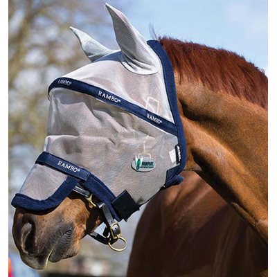 MASQUE A MOUCHE RAMBO PLUS NON TRAITÉ MARINE ARGENT COB