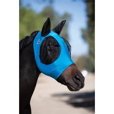 FLY MASK LYCRA PROF.CHOICE BLUE SZ.HORSE