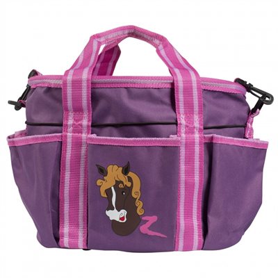 SAC A GROOMING HORZE ROSE ET MAUVE SANS BROSSES