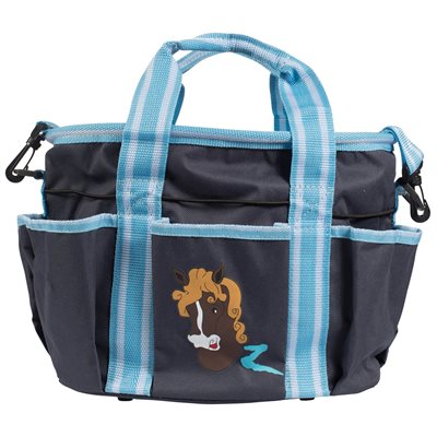 SAC A GROOMING HORZE AVEC BROSSES GRIS ET BLEU