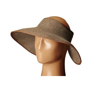 BEIGE STRAW VISOR