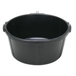 FORTEX FEEDER PAN (TUB) BLACK WITH HOOK. 6 GAL / 24L