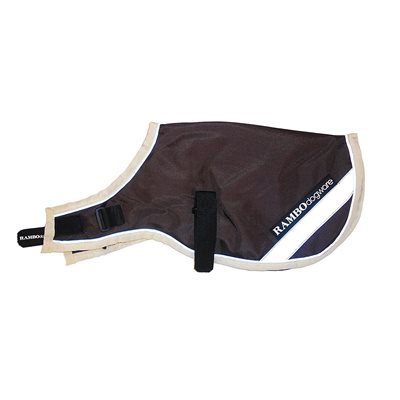 COUVERTURE RAMBO IMPERMEABLE BRUNE / CREME POUR CHIEN 100GR LARGE