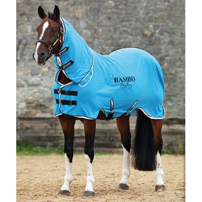 RAMBO DRY RUG SUPREME BLUE / BLACK / WHITE SMALL (63 TO 69)