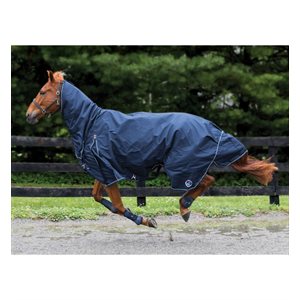 RAIN SHEET AVALANCHE HORZE 1200D TURNOUT COMBO NAVY