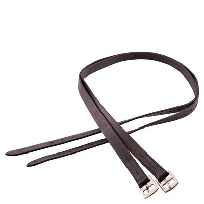 STIRRUP LEATHERS PREMIERE BLACK 63'' (160 CM)