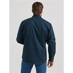 WRANGLER LINED FLANNEL WORK SHIRT NAVY SMALL