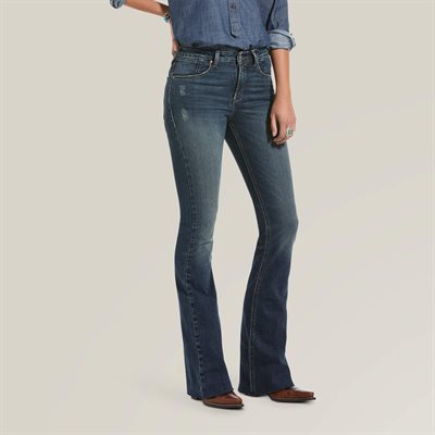 JEANS ARIAT FEMME PREMIUM HIGH RISE BLUE LAKE FLARE 32R