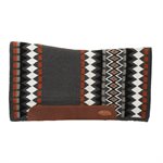 WEAVER SADDLE PAD WESTERN FLEX FELT GRAY / BK / RUST WEAVER 32X34