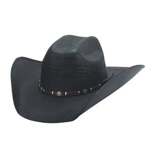 CHAPEAU DE COWBOY BULLHIDE GO-ROUND 20X PAILLE NOIR 