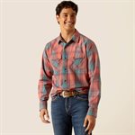 ARIAT SHIRT MEN LS BURNT SIENNA MEDIUM