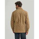 WRANGLER MEN REVERSIBLE QUILTED JACKET IN CLAY SMALL