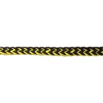 WESTERN RAWHIDE BRAIDED BARREL REIN YELLOW / BLACK