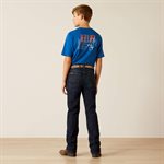 ARIAT BOYS JEANS ROMEO SLIM MINERAL BLUE SZ.10