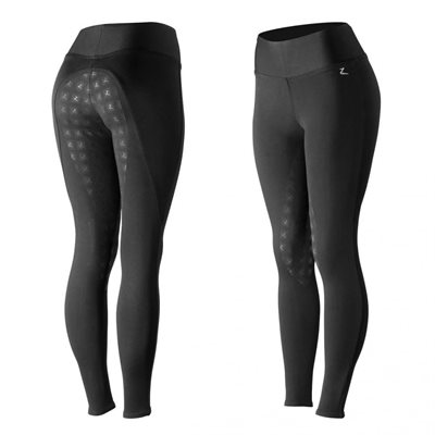 HORZE JULIET LADIES HYPER FLEX TIGHTS FS BLACK 22