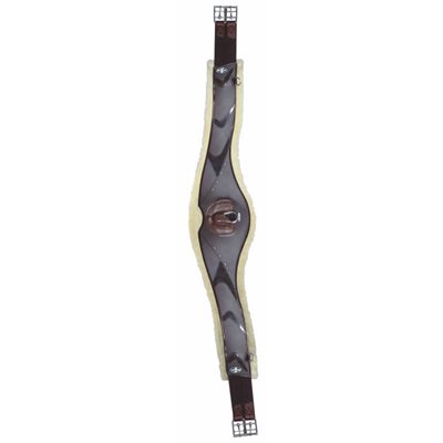 PROFESSIONALS CHOICE CONTOURED JUMP GIRTH VTECH FLEECE BROWN 50