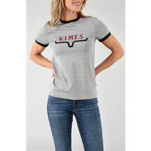 KIMES RANCH TECH T-SHIRT WOMEN GREY HEATHER