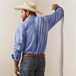 ARIAT SHIRT MEN LEO CLASSIQUE BLUE / WHITE 