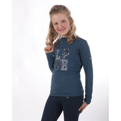 CHANDAIL MANCHE LONGUE QHP LIZZ JUNIOR BLEU GR.6