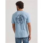 T-SHIRT WANGLER HOMME LONG LIVE COWBOYS BLEU PALE SMALL