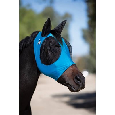 MASQUE A MOUCHE PROF.CHOICE LYCRA BLEU PACIFIQUE GR.PONEY