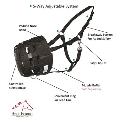 BEST FRIEND DELUXE GRAZING MUZZLE MINI