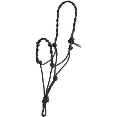 ROPE HALTER TWISTE BLACK