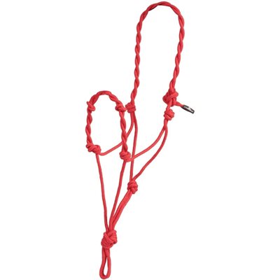 ROPE HALTER TWISTE RED