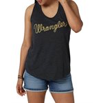 CAMISOLE WRANGLER FEMME NOIR LOGO ROPE XLARGE